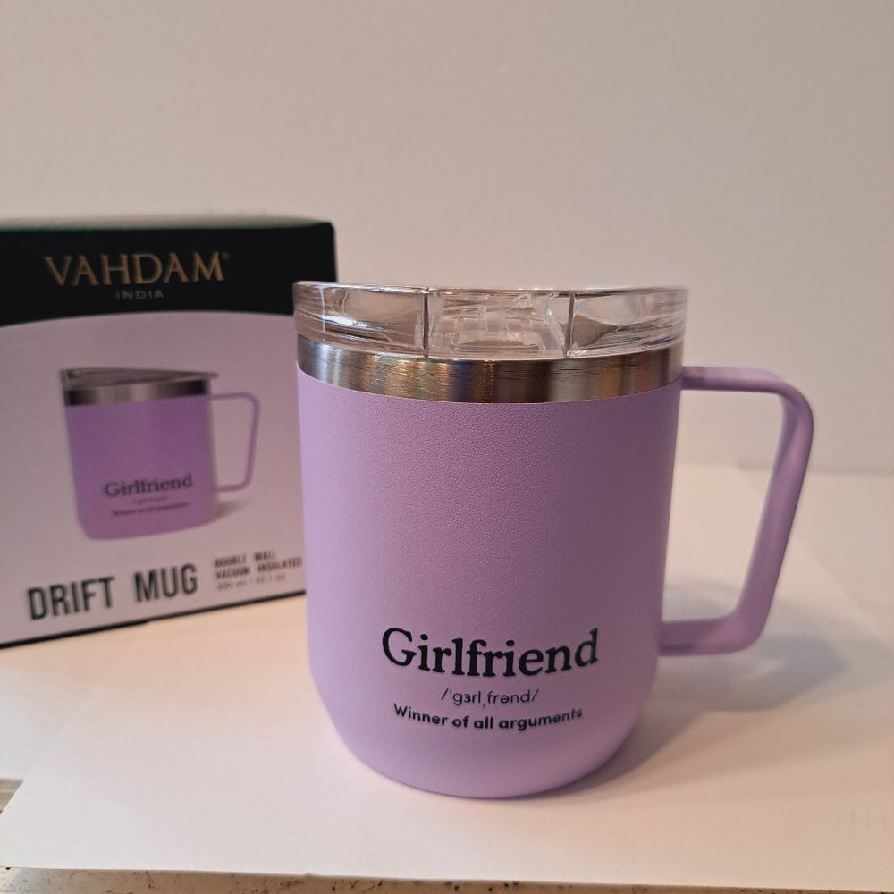 Vahdam india Girlfriend Mug - Winner of all Arguements (300ml/10.1oz) Purple mug